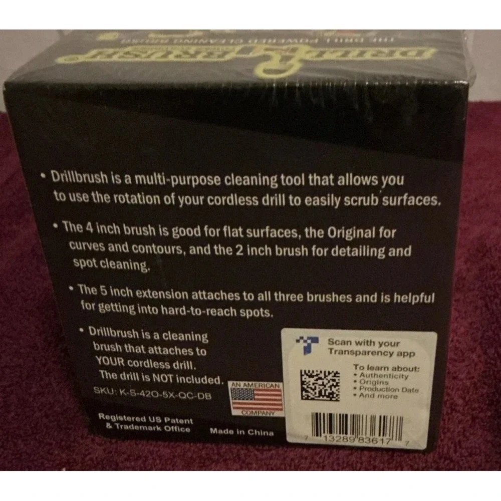 Drillbrush grout cleaner